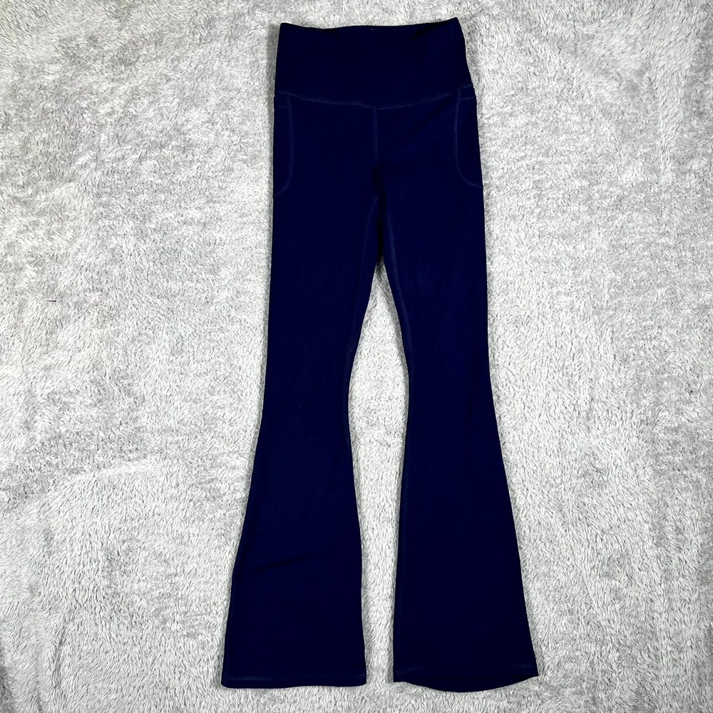 Under Armour Meridian Flare Leggings Womens XS Blue Perfect Fit Sweat Wicking